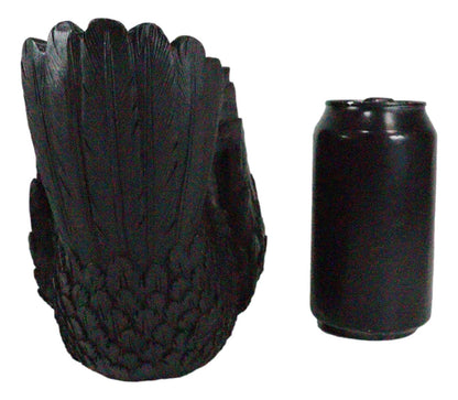 Ebros Macabre Potion Raven Wine Bottle Holder Figurine - Mystical Halloween Kitchen Home Decor Statue - Gothic Crows Edgar Poe Quoth The Raven Nevermore