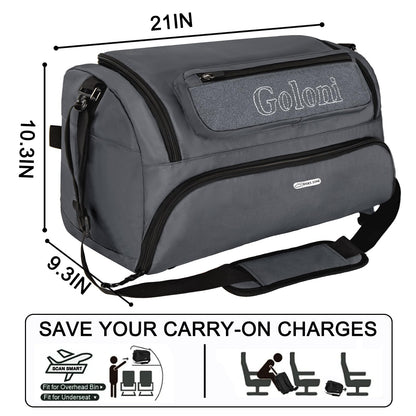 Gym Bag for Men,40L Large 3 in 1 Sports Duffle Bag with Shoes Compartment and Wet Pocket,Travel Backpack Weekender Overnight Bag for Travel, Gym, Sports