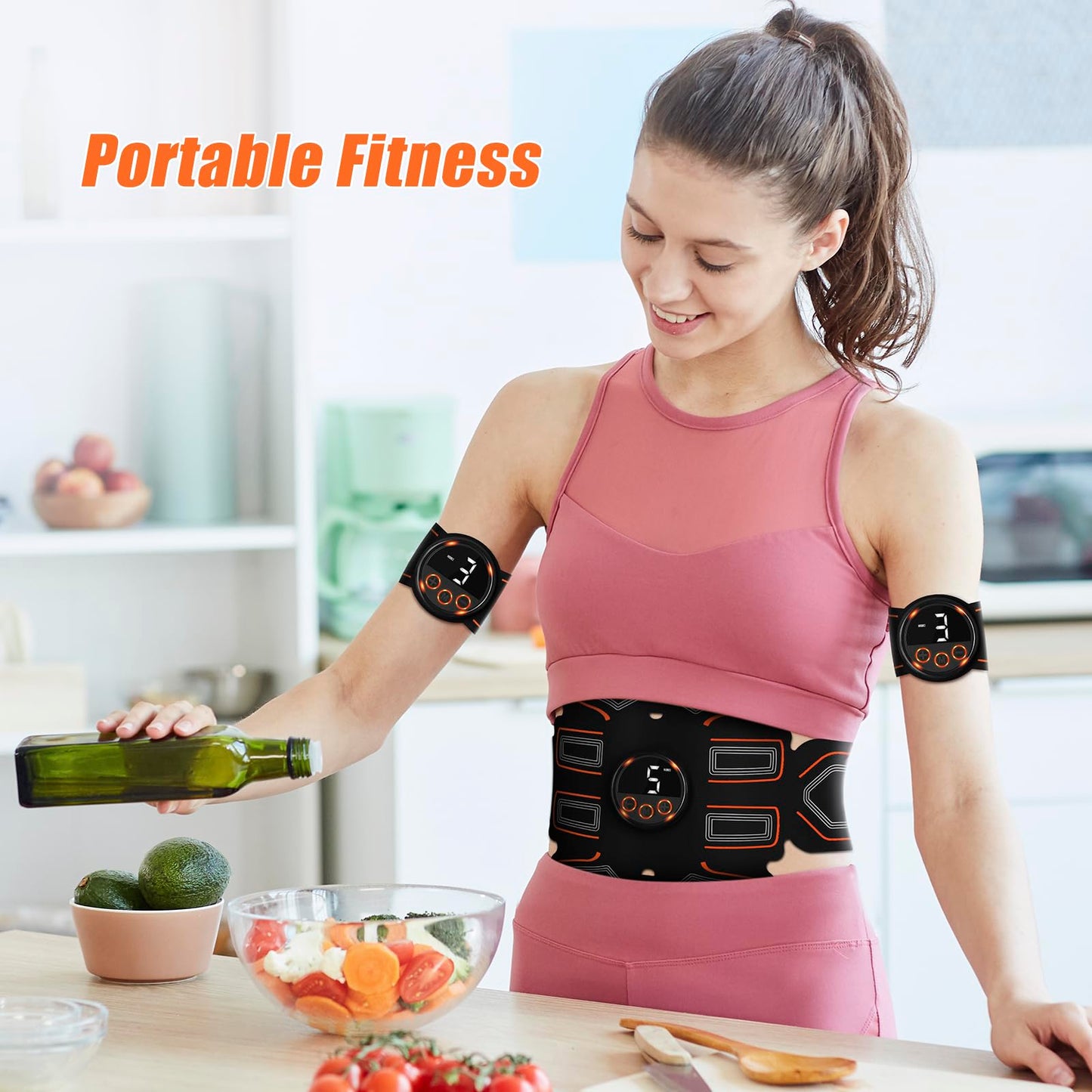 BLASET ABS Stimulator, Ab Toning Belt Trainer, Workout Equipment for Men & Women - BFB-11
