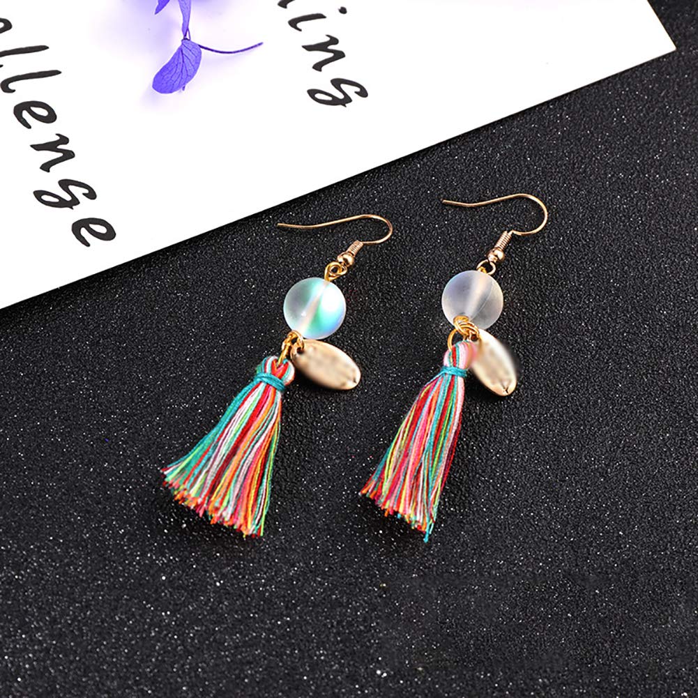 UUYYEO Matte Crystal Glass Beads Mermaid Aurora Moonstone Beads for Jewelry Making 4 mm 200 pcs