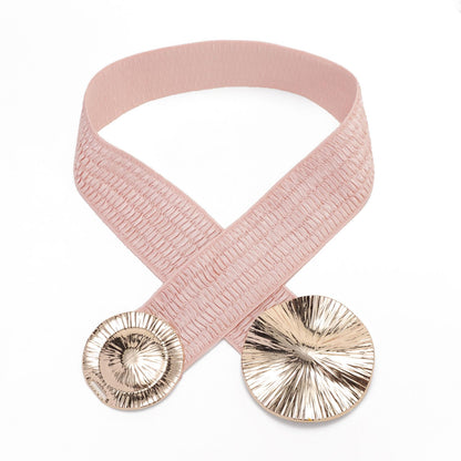 YooAi Wide Belts for Women Dresses Elastic Stretch Belt Fashion Trendy Waist Belt for Women Girls Pink M 74
