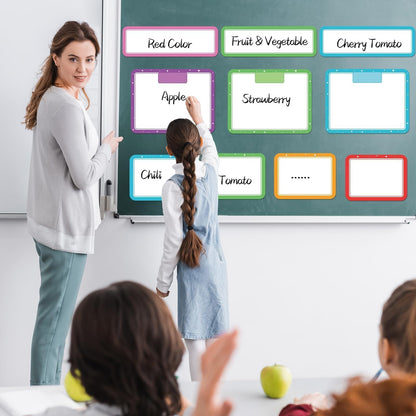 15 Pcs Magnetic Write Wipe Paper Organization Chart Dry Erase Objectives Learning Magnets for Classroom Whiteboard Great for Classroom Goals Targets School Whiteboard Teaching Essential Supplies