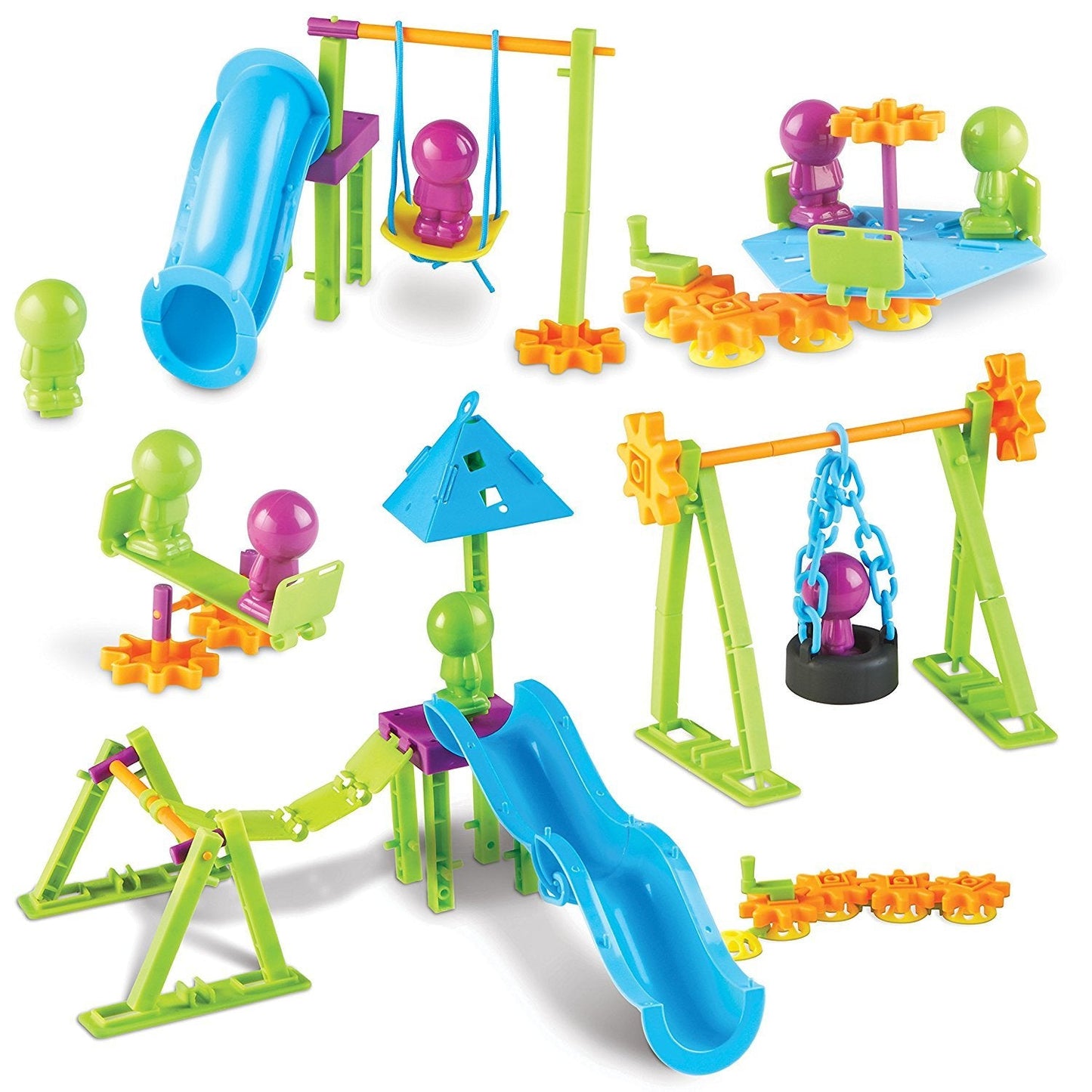 Learning Resources Playground Engineering & Design Building Set - Building Toys for kids Ages 4-8, Toddler STEM Toys, Classroom STEM Activities, Engineering for Kids, Creative Construction Toy