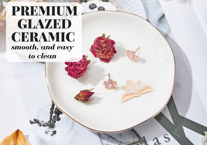 InnoBeta Book Lovers Gifts for Women, Girls, Ceramic Ring Dish 4.75", Handcrafted Jewelry Tray, Decorative Trinket Dish for Rings Earrings Necklaces, Birthday & Mother’s Day Gift