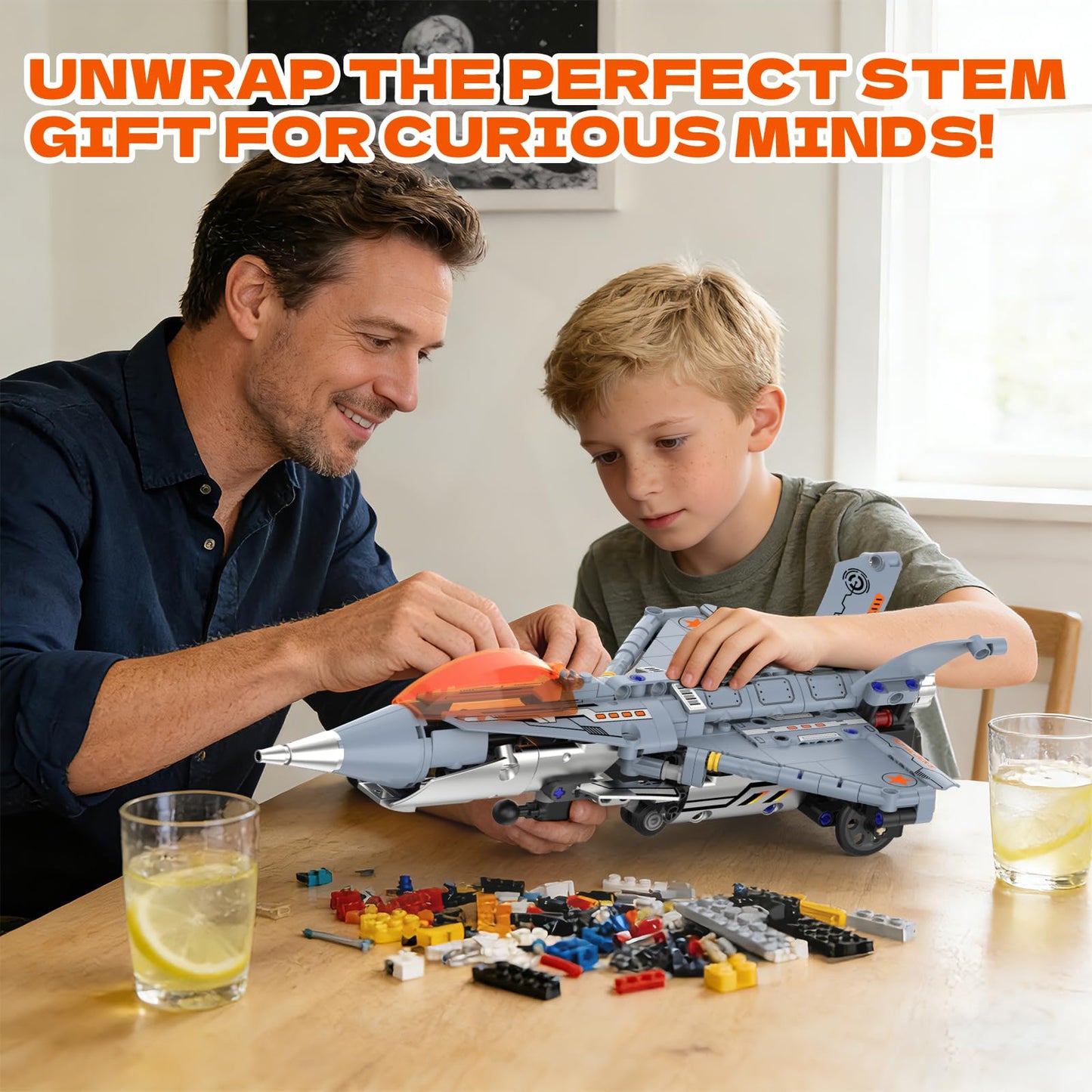 Ansnibe STEM Robot Building Set, 5-in-1 Remote & APP Controlled Robot Toys for Kids Ages 6-16, 334 Pcs DIY Building Blocks Engineering Science Educational Kit, Birthday Gift for Boys Girls
