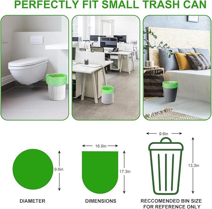 Compostable Trash Bags 2 Gallon