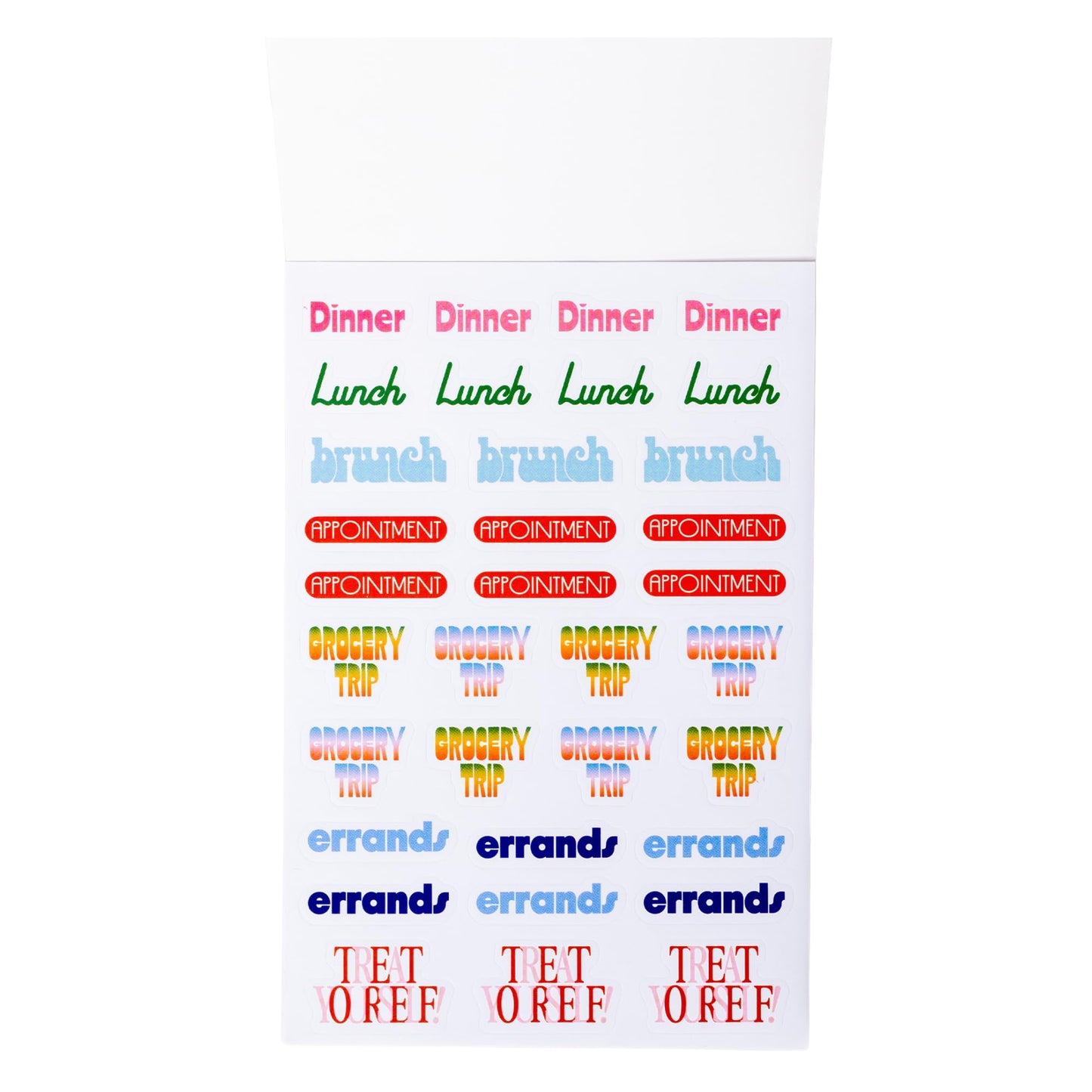 ban.do Sticker Book of Planner Stickers, 40 Sticker Sheets with Colorful/Fun/Positive Stickers for Journals and Planners, Issue One