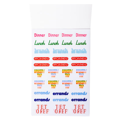 ban.do Sticker Book of Planner Stickers, 40 Sticker Sheets with Colorful/Fun/Positive Stickers for Journals and Planners, Issue One