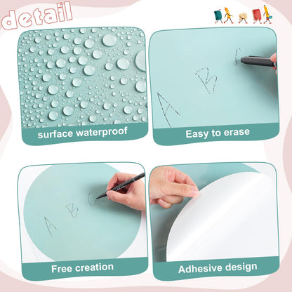 Lincia 24 Pack Colorful Dry Erase Dots Circles Spots for Classroom Table 10.5 Inch Removable Vinyl Desktop Stickers Spots Wall Decals for 100th Day of School Teacher Students Home (Bohemian Colors)