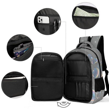 YMububWena Personalized Elephant Backpack for Students Custom Name School Bookbag Daypack for Boys Girls Gifts