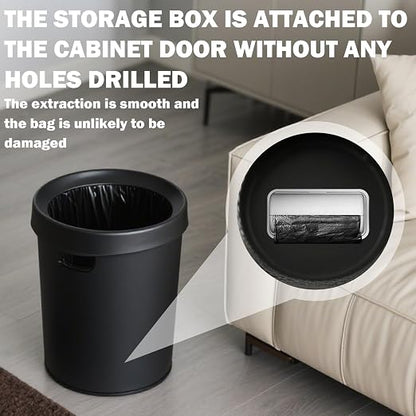 2 Pcs Small Trash Bag Dispenser,Trash Bag Dispenser for Bottom of Can,Trash Bag Holder Dispenser,Garbage Bag Dispenser Kitchen Bathroom Toilet Storage Organization