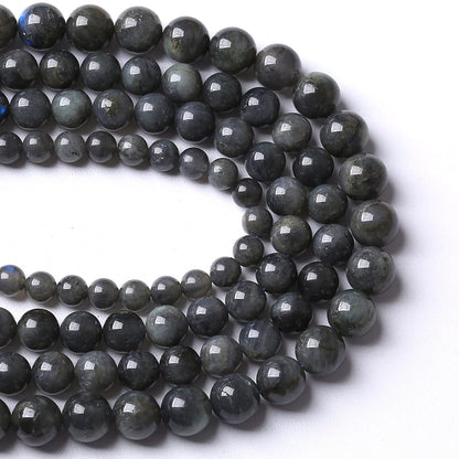 4MM 88PCS Natural Stone Black Labradorite Beads Crystal Loose Beads for Jewelry Making DIY Bracelet