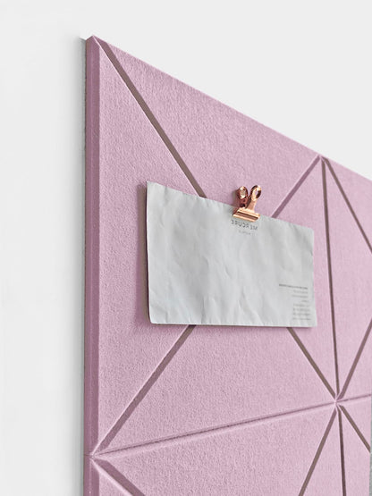 6 Pack Decorative Felt Wall Tiles (11.8” x 11.8”) - Modern Bulletin Board for Home Office & Classroom, Self-Adhesive Cork Board Alternative for Kids Artwork, Photos & Pin Display - Sakura