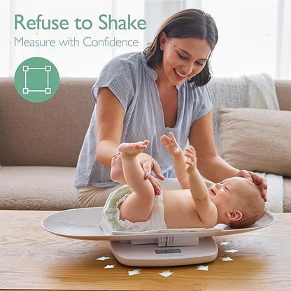 Momcozy Baby Scale, Multi-Function Scale for Body Weight&Height Measurement, Large Capacity for Toddler&Children&Pet&Adult, Perspectives Switch, Removable Tray, 5 Units, Digital LED Screen, Auto-Off