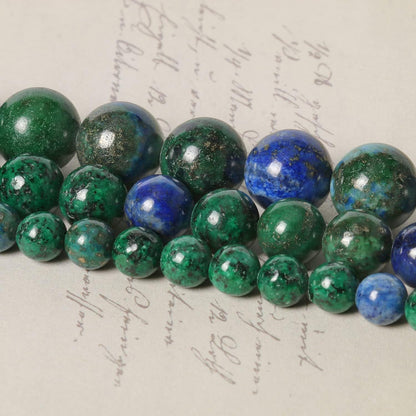 About 60pcs 6mm Natural Stone Beads Phoenix Lapis Lazuli Beads Crystal Gemstone for Jewelry Making, DIY Bracelet Necklace