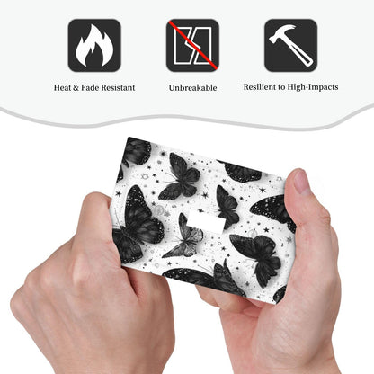 Annisrak Decorative Light Switch Cover Plate Gothic Black Butterfly Celestial Star Pattern 1 Gang Single Toggle Electrical Outlet Covers Wall Plate Decorate Switch Plate Cover For Bedroom Living Room