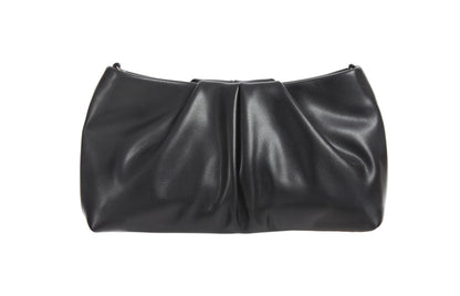 WHIMFINITY Pleated Clutch Purse for Women Evening Clutch Bag Formal Womens Purses for Wedding Dinner Dressy Party (Black)
