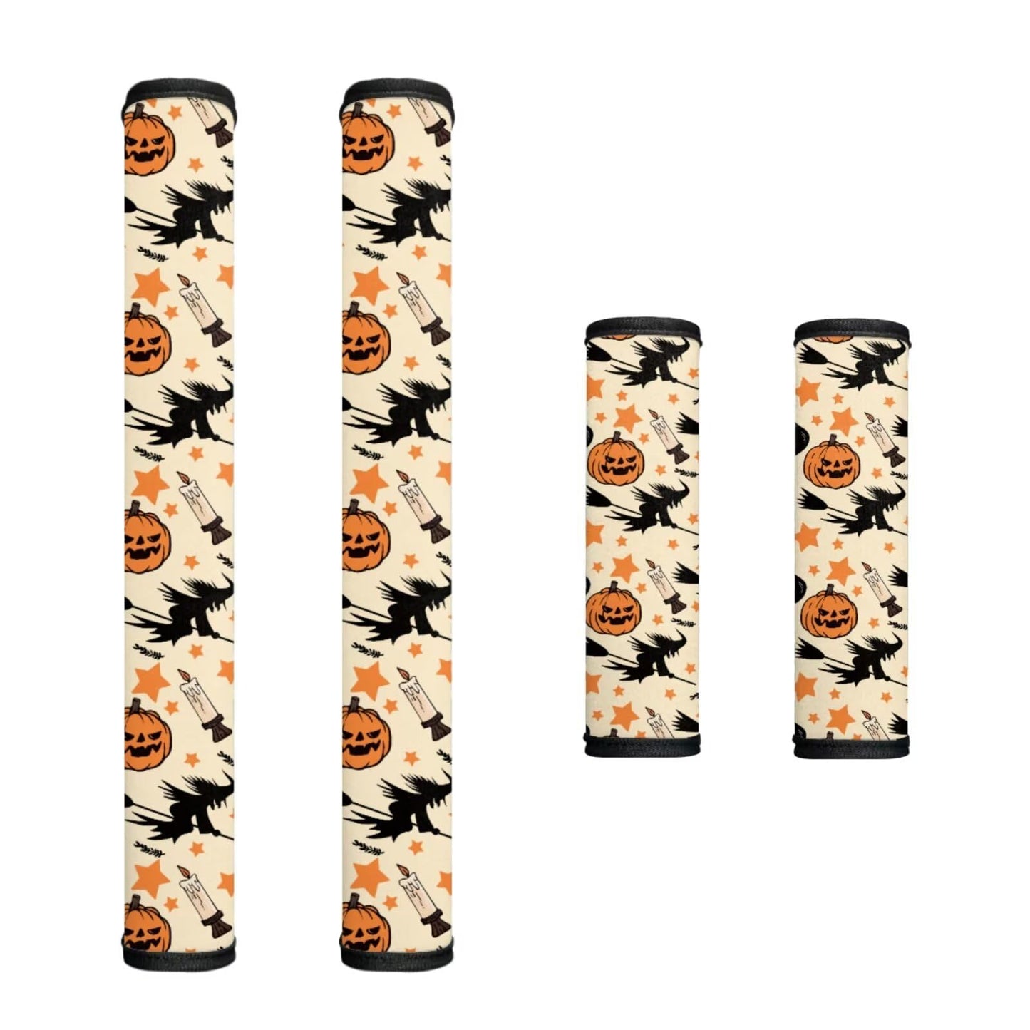 HUISEFOR Happy Halloween Refrigerator Handle Covers Washable Anti-Static Insulated Microwave Easy to Install Oven Door Handle Covers Set of 4 Prevent Ice Hot Handles Gift for Holiday