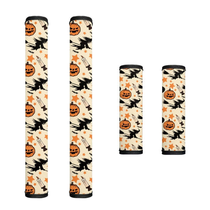 HUISEFOR Happy Halloween Refrigerator Handle Covers Washable Anti-Static Insulated Microwave Easy to Install Oven Door Handle Covers Set of 4 Prevent Ice Hot Handles Gift for Holiday