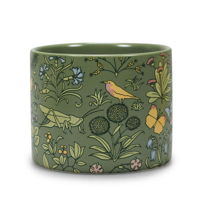 Half Moon Bay Apothecary's Garden - ACS Voysey - Multicolor 3.15 x 2.56 Ceramic Stoneware Standing Planter Pot