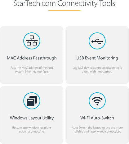 StarTech.com USB-C / USB-A Hybrid Docking Station for MacBook Pro / Air M1 M2 M3 M4 & Windows, Universal Triple 4K 60Hz HDMI DP Dock, Thunderbolt Compatible, 85W Laptop Charging - TAA