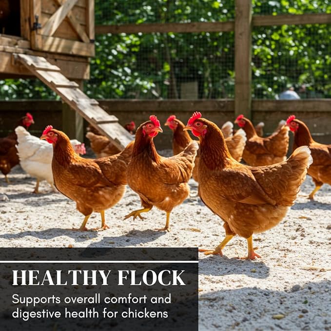 World’s Best Chicken Dust Bath – Natural Wood Ash, Sand & Fine Dust Blend – Safe for All Chickens (5 Pounds)