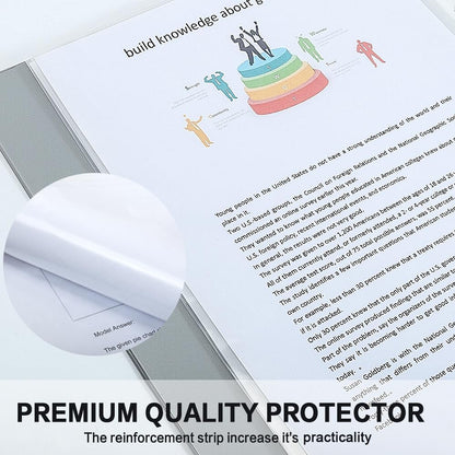 Sheet Protectors, HERKKA 900 Pack Heavy Duty Clear Plastic Page Protectors Sheet Reinforced 11-Hole Fit for 3 Ring Binder Fits Standard 8.5 x 11 Paper, 9.25 x 11.25 Top Loaded, Acid Free