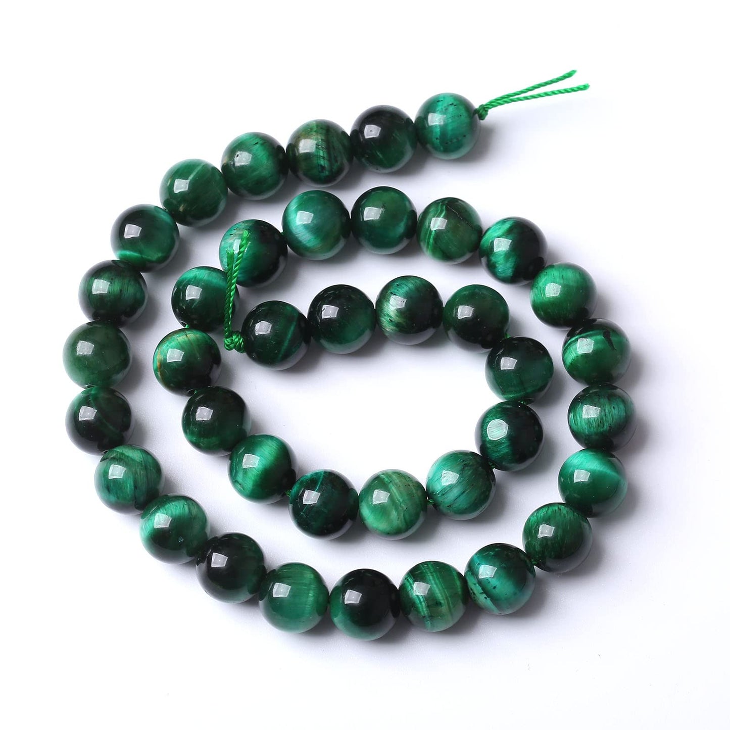 90PCS 4MM AAA Green Tiger Eye Stone Beads Natural Gemstone Bead Crystal Healing Energy Jewelry Making DIY 15 inches