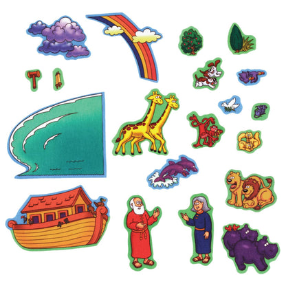 Little Folk Visuals Beginners Bible: Noah's Ark Precut Felt Pieces, 20 Pieces Set