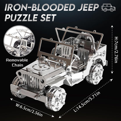3D Metal Model Kits, Mechanical Iron Blood Car 3D Metal Puzzle,Steel Series DIY Brain Teasers Simple 3D Puzzles Home Decor Art Craft Gifts Toys for Adult