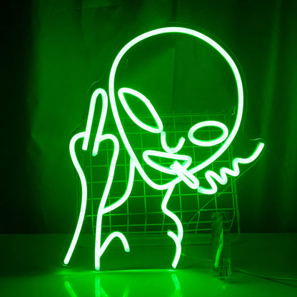 LUCUNSTAR UFO Neon Sign For Room,Alien Spaceship Dimmable LED Neon Light, Space Neon Signs for Wall Decor, Blue UFO Neon Light up Sign for Bedroom Game Room Wall Decor,Ufo Lovers