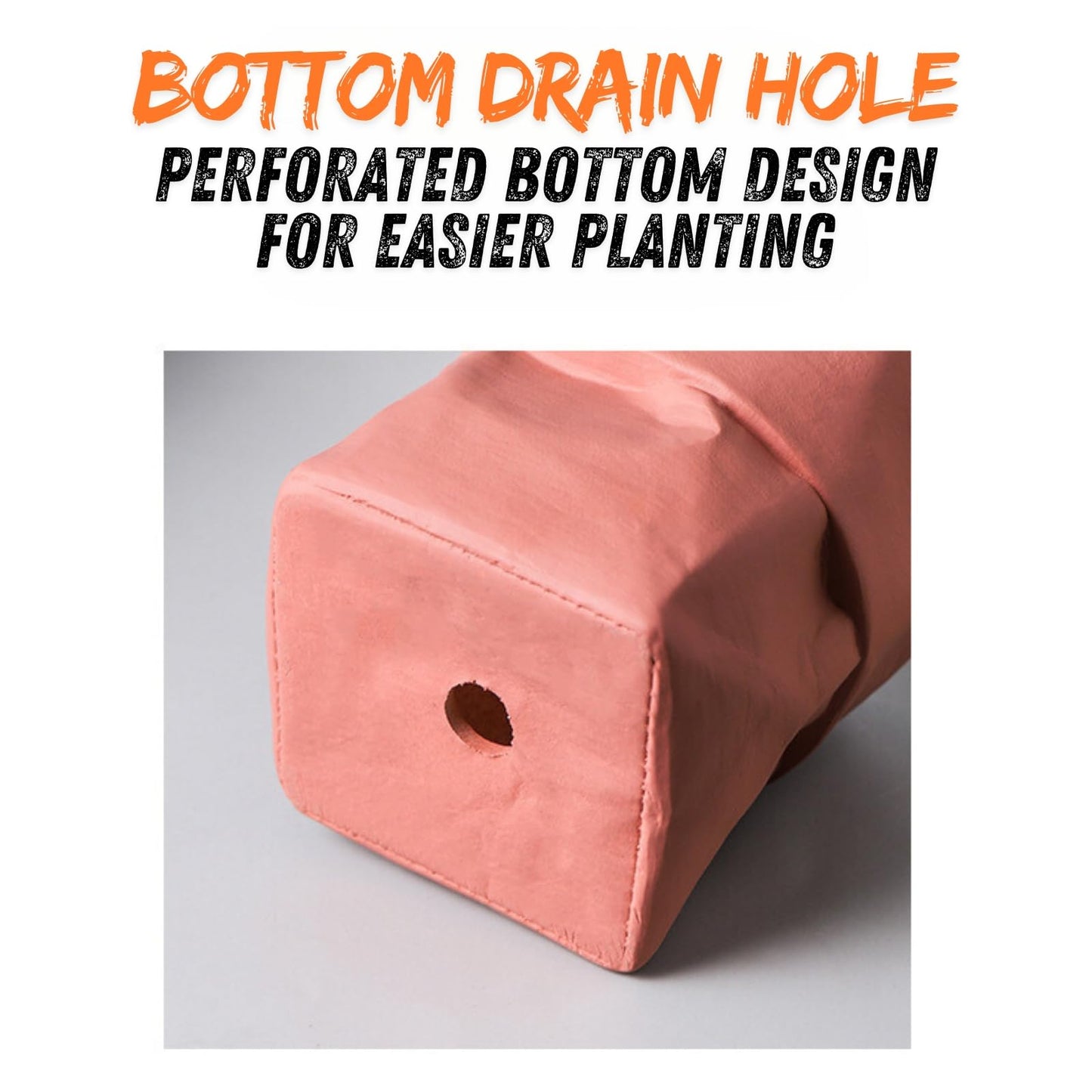 Boxonly Indoor Plant Pot, 5.5 Inch (Medium) Ceramic Planter with Drainage Hole and Mesh Pad – Modern Decorative Flower Pot with Attached Saucer, Perfect for Home and Office, Pink