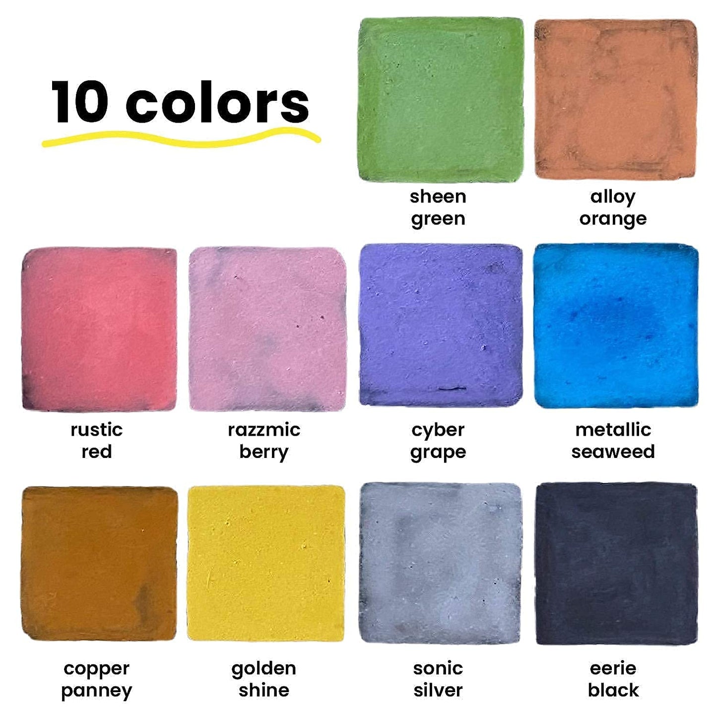 Assorted Chalk Bundle - 5 Red Variety + 21 Classic + Metallic 6mm