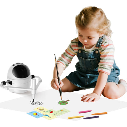 Drawing Robot for Kids Educational Toys, Robot Toys Creative Drawing Learning Kit with 150 Word Cards, Gift for Girls and Boys 4 5 6 7 8 Years Old