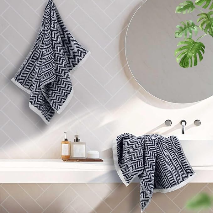 Cleanbear Hand Towels for Bathroom Set of 4