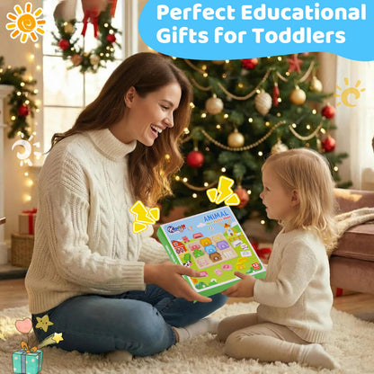 Montessori Wooden Farm Animals Toys for 1 2 3 Year Old Toddlers - Counting, Matching & Sorting Fine Motor Games, 1st Birthday Gifts for 1-2 Years, Learning Toys for Baby Boys Girls Age 12-18 Months
