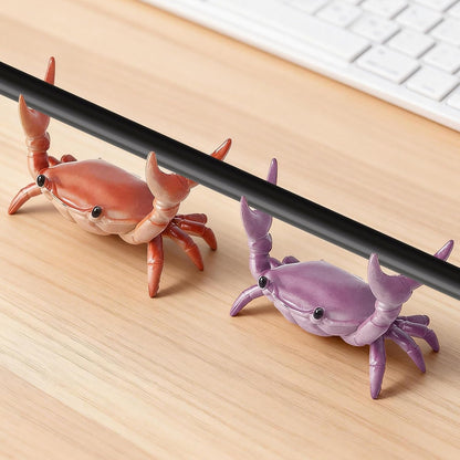 4PCS Weightlifting Crab Pen Holder for Desk, Creative Desk Crab Pen Holder, Cute Desk Organizer & Pencil Stand, Funny Home Office School Decor Desk Accessories (MIX)