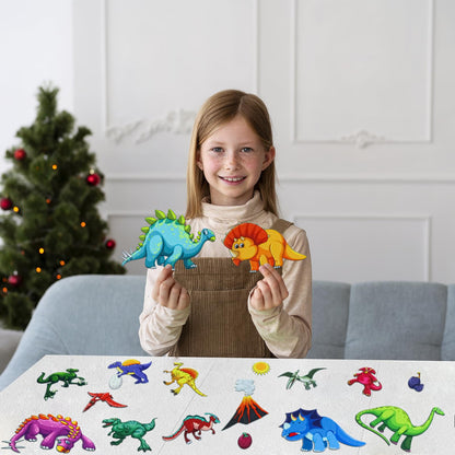 BXI 30 Pcs Dinosaurs Felt Board Story Pieces Set for Toddlers, Preschool & Kindergarten, Precut Felt Marine Life Figures for Preschool Crafts Activity Early Learning Storytelling