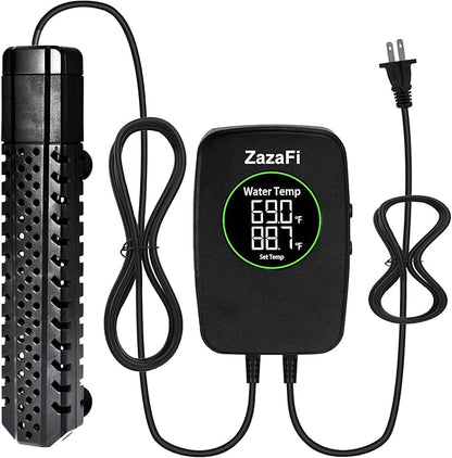 Aquarium Heater 300W, Fish Tank Heater with High-Temperature Protection and Turtle Tank Heater with Automatic Power-Off When Leaving Seawater or Freshwater.