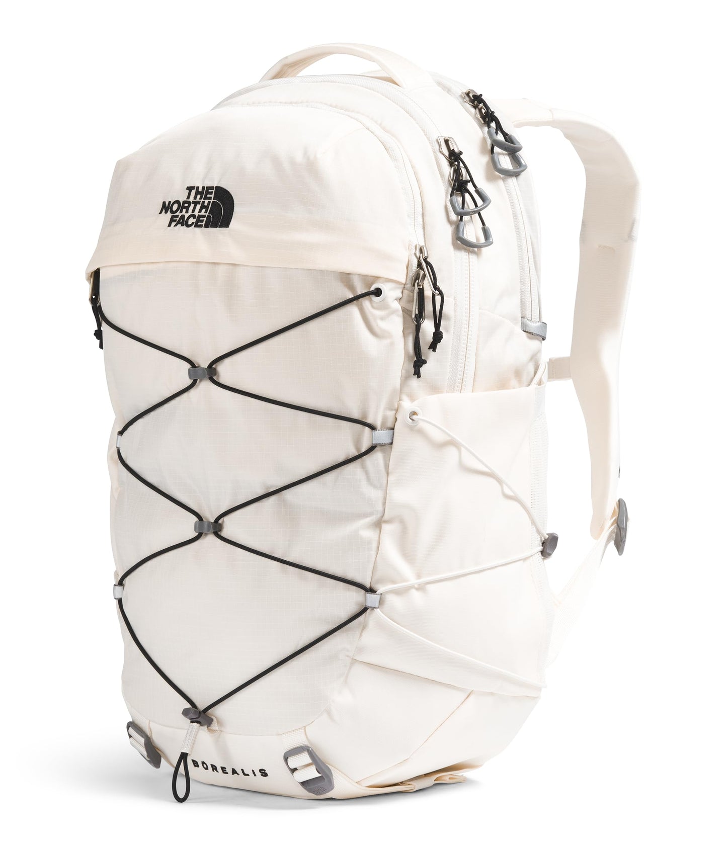 The North Face Women's Borealis Commuter Laptop Backpack - Everyday Travel Bag, Laptop Sleeve, Reflective Details, Gardenia White/TNF Black-NPF, One Size
