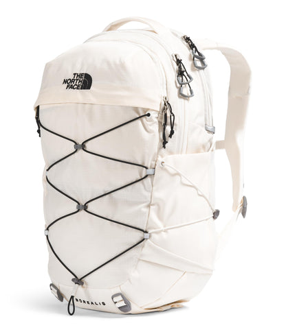 The North Face Women's Borealis Commuter Laptop Backpack - Everyday Travel Bag, Laptop Sleeve, Reflective Details, Gardenia White/TNF Black-NPF, One Size