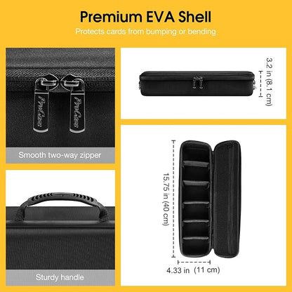 ProCase Trading Card Storage Case with 5 Dividers, Carrying Case Store 1200 Cards Durable Playing Card Game Travel Box Top Loader for MTG, Cards Against Humanity and Board Game