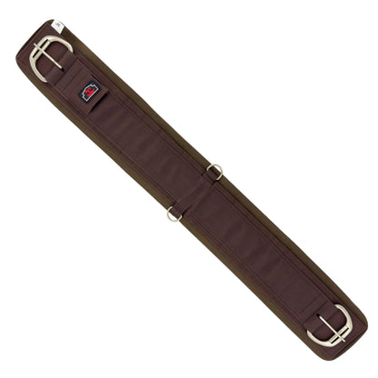 BARN & STABLE Western Horse Cinch with Stainless Steel Double Roller Buckles, Anti-Slip Terry Lining, Comfortable Western Saddle Girth for Stable Saddle Fit, Trail Riding and Ranch Work