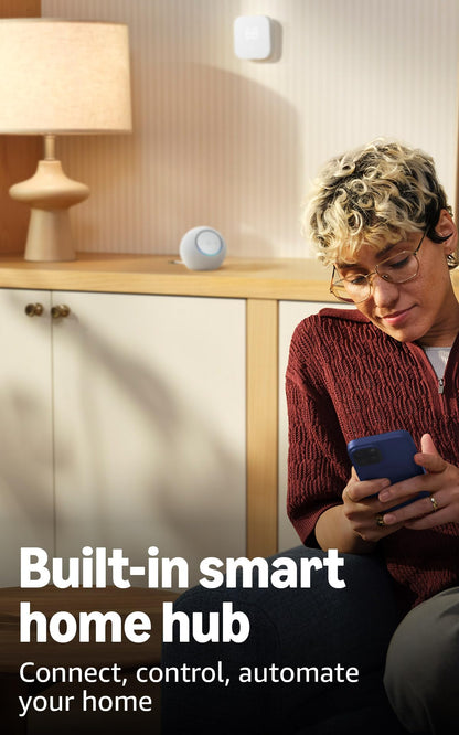 Amazon Echo Dot Max (newest model), Alexa speaker with room-filling sound and nearly 3x bass, Great for living rooms and medium-sized spaces, Designed for Alexa+, Amethyst