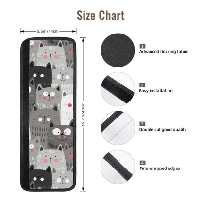 TREJUKY Cat Pattern Refrigerator Door Handle Covers Protective Electrical Kitchen Decor Appliances Gloves Fridge Microwave Dishwasher Door Protector- Catches Drips,Smudges&Fingerprints Dust 2 Pcs