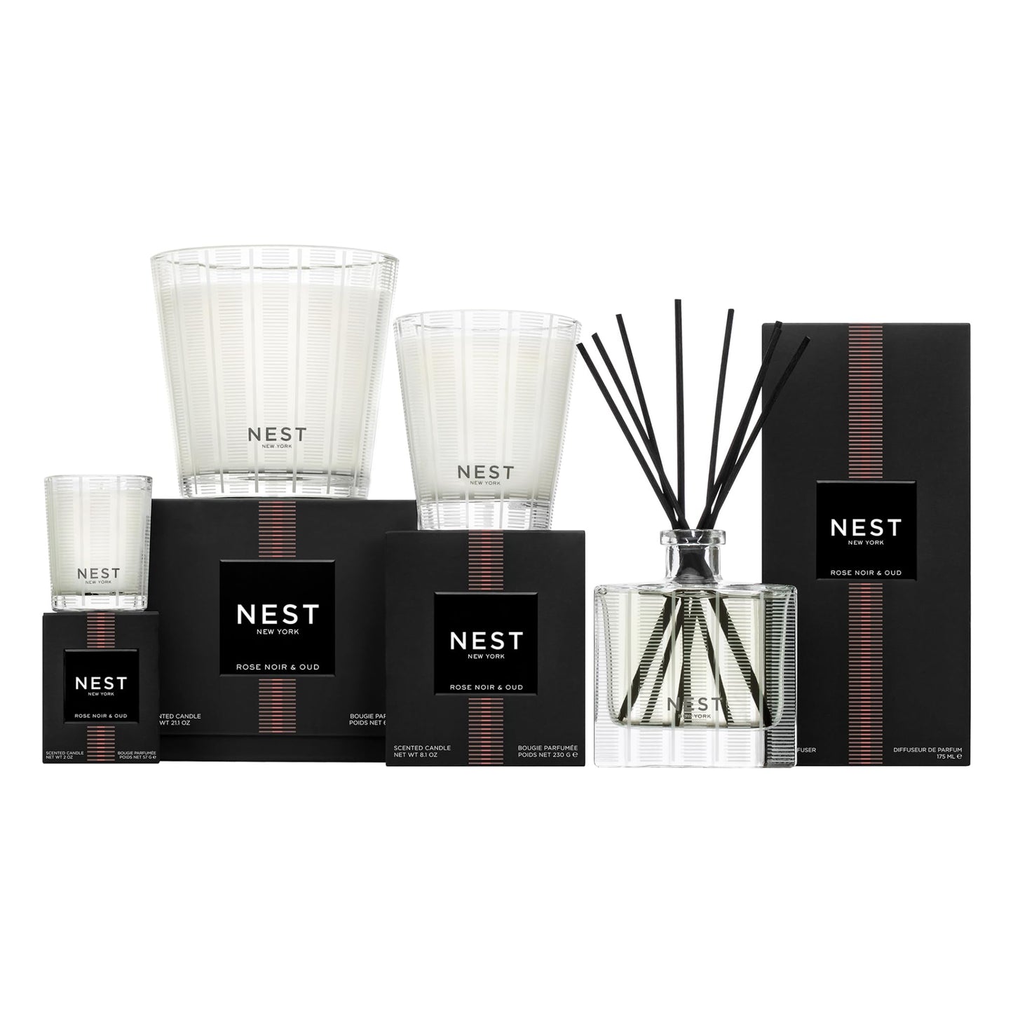 NEST New York Reed Diffuser Liquid Refill, Sicilian Tangerine - 5.9 fl oz - Fragrance for Up to 90 Days - Flame Free