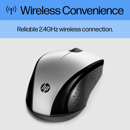 HP X3000 G3 Wireless Mouse - Black, 15-Month Battery, Side Grips for Control, Travel-Friendly, Blue LED, Powerful 1600 DPI Optical Sensor, Compatible with Wins PC/Laptop, Mac, Chromebook (683N7AA)