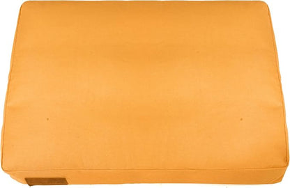 WHITEDUCK Outdoor Dog Bed Heavy-Duty 12oz Canvas, Water-Repellent Cotton, Machine Washable Removable Cover with Full-Length Zipper, Dog Bed for Large Dogs & Crate, (Tan) 36" Lx27 Wx4.3 th (L)