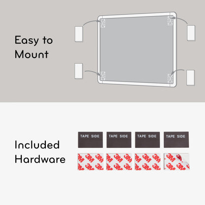 U Brands Contempo Magnetic Dry Erase Board White Board Bundle, 8.5” x 11”, White Modern Frame, Includes 4 Boards, 4 Markers, and 4 Magnets