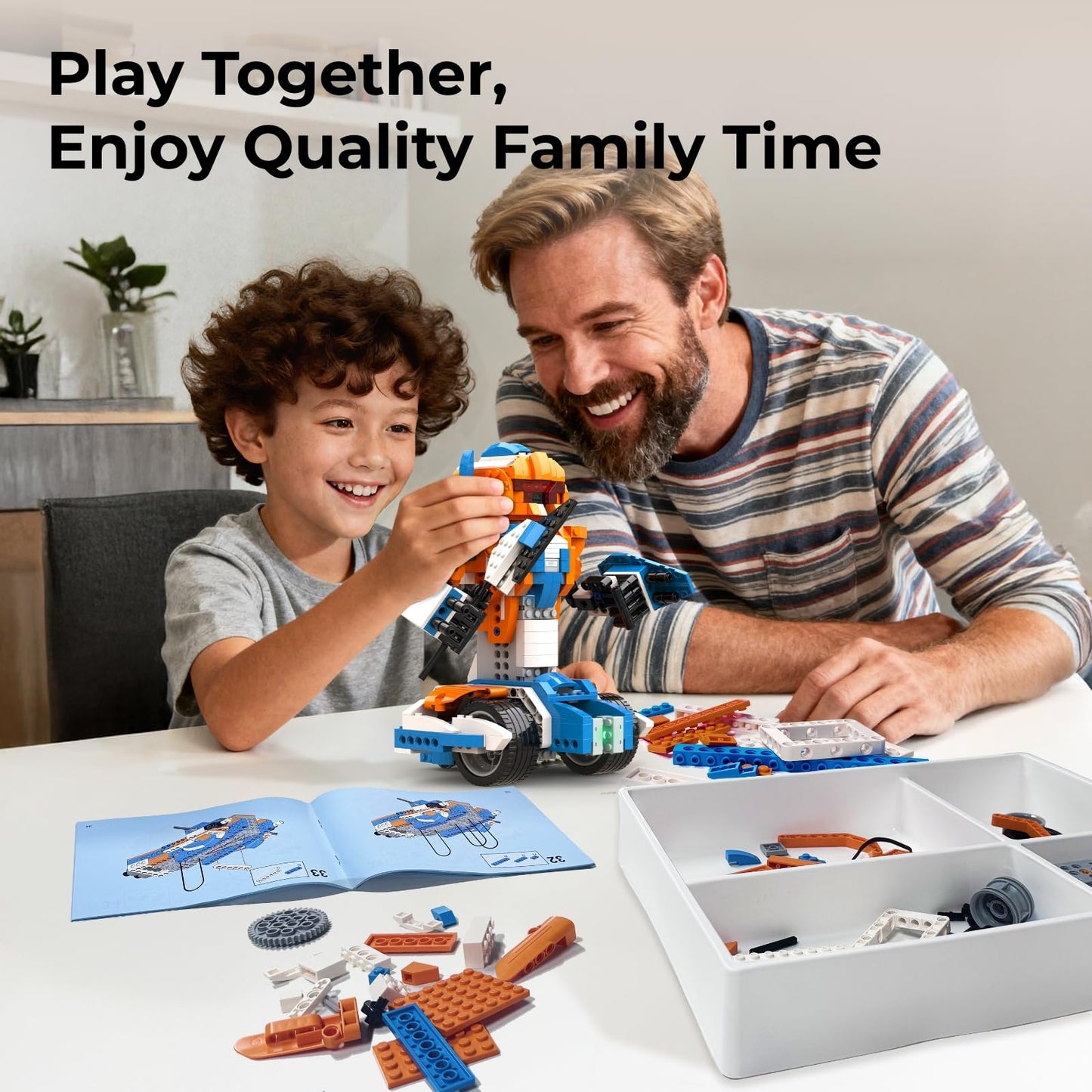 Apitor Robot X Robot Building Kit, 12-in-1 Programmable APP Remote Control RC Car, STEM Robotics Coding Set, Educational Birthday Gifts for Boys Girls Kids Ages 8-12 (600 Pieces)